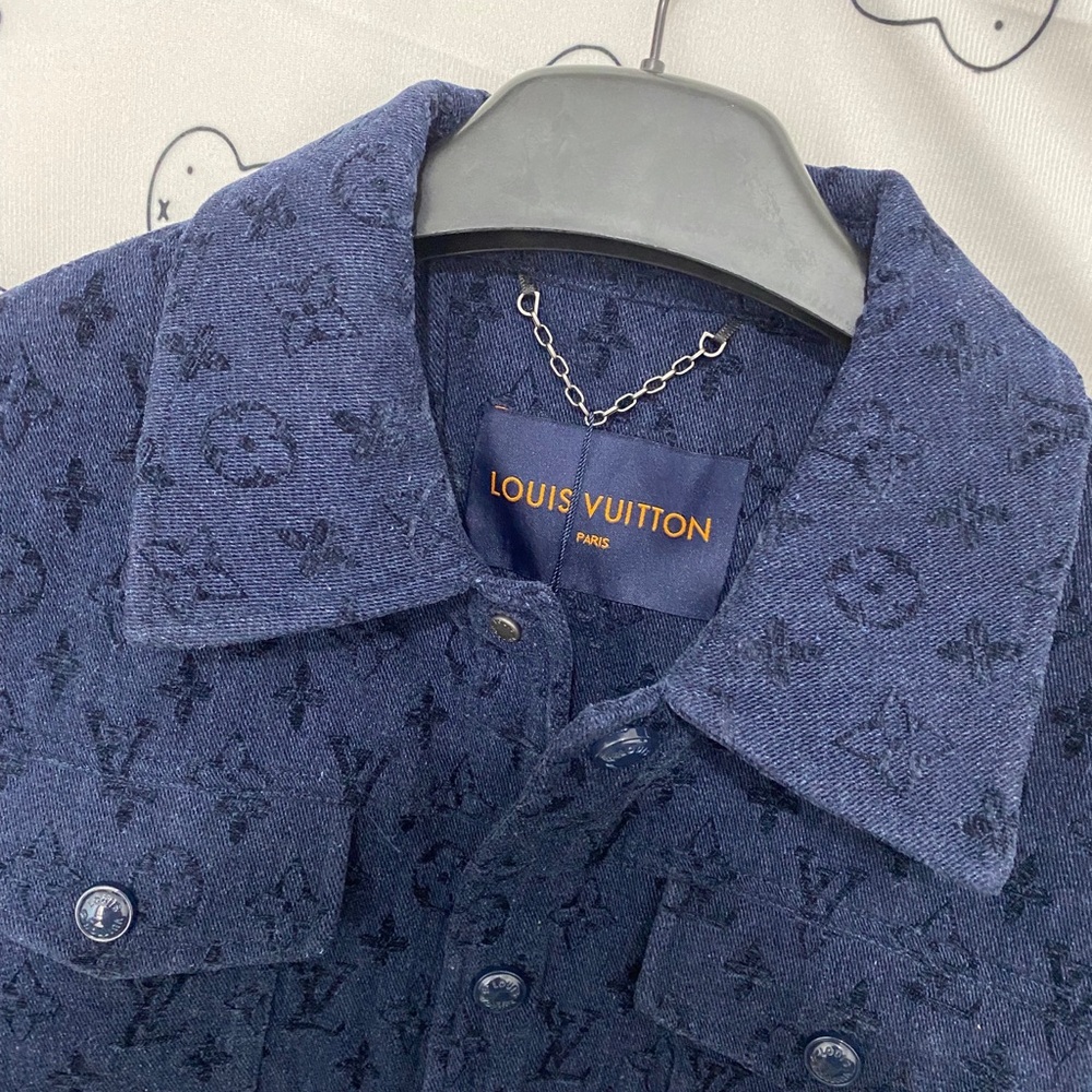 Louis Vuitton Dark Navy Monogram Shirt Jacket - Picture 2 of 11